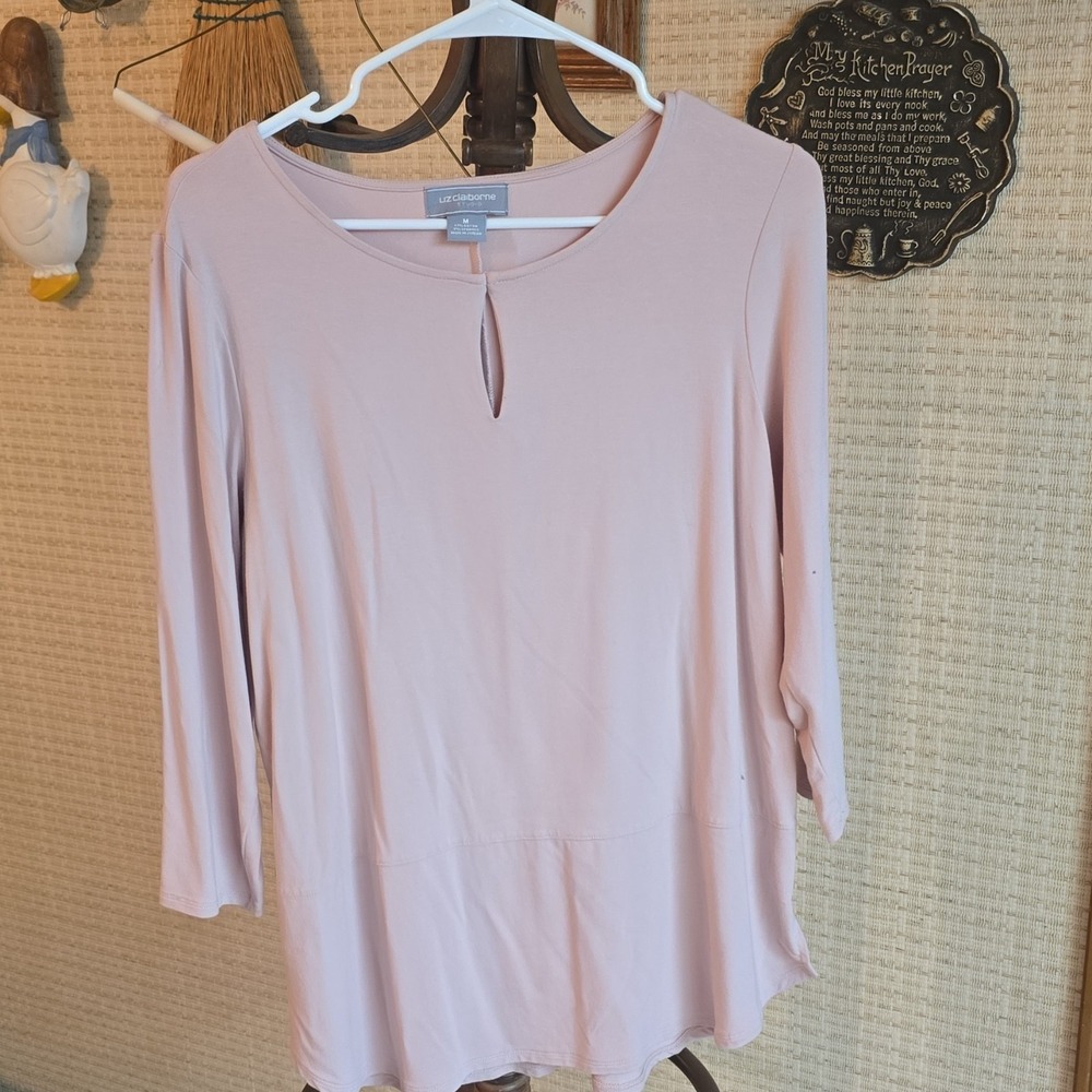 Liz Claiborne Studio Rose Colored Tunic Sz L
